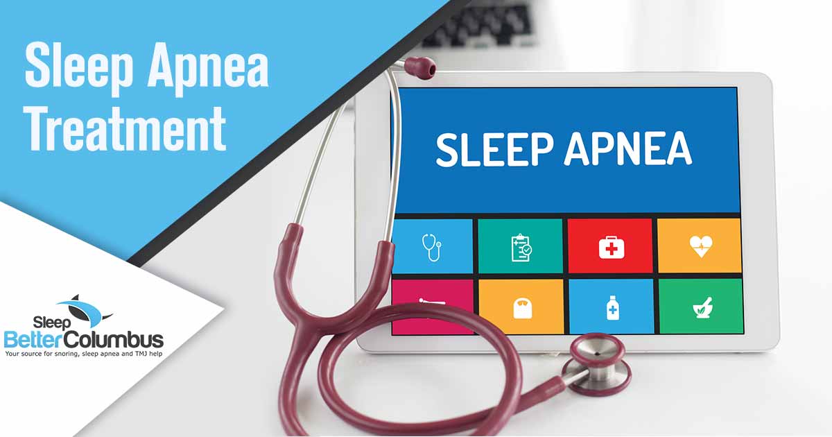 Sleep Apnea Therapy and Sleep Apnea Treatment Alt Text to add in WordPress: Sleep Better Columbus - there is a tablet that has an app on it. Sleep apnea is a serious respiratory disorder that affects up to 20% of Americans while they sleep. Yet, chronic sleep deprivation is not as well known and its effects can be just as detrimental.